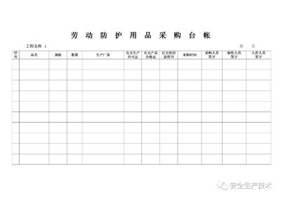 安全月 | 一整套安全生产管理台账（工具、PPE、文明施工、消防、费用、特种设备等）及特种劳动防护用品销售